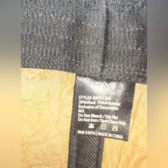 DAVID & YOUNG HOUNDSTOOTH BLACK AND WHITE WOOL BLEND FEDORA UNISEX - Picture 11 of 13